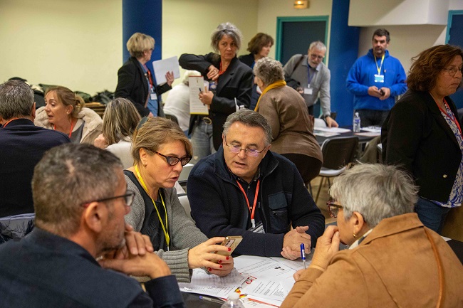 Entrevista de Thierry del Poso, alcalde Sant Cebrià de Rosselló, durant la trobada dels municipis sense fronteres