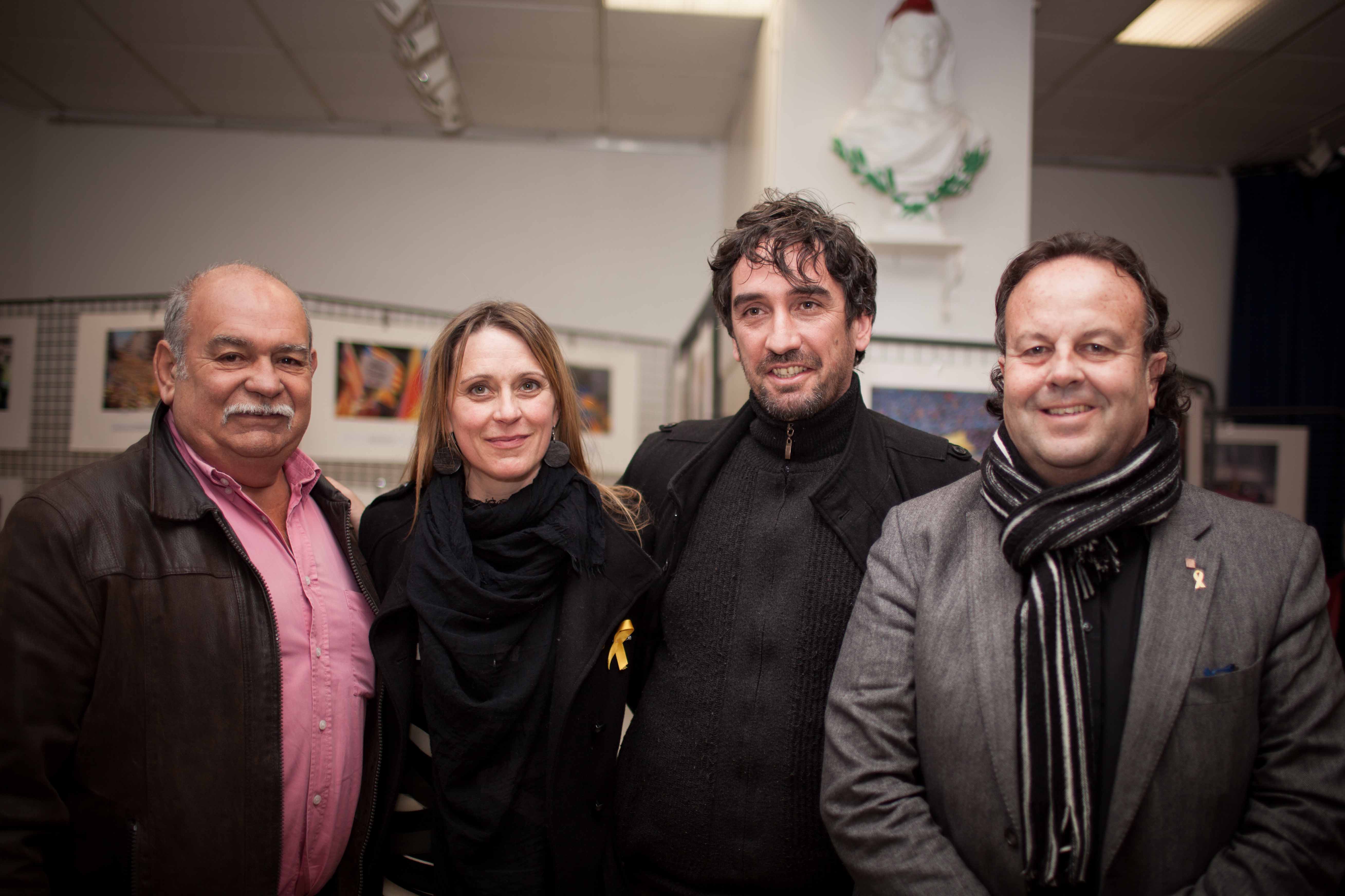 Visca per la Llibertat à Cerbère avec Josep Puigbert, directeurde la Casa de la Generalitat à Perpignan