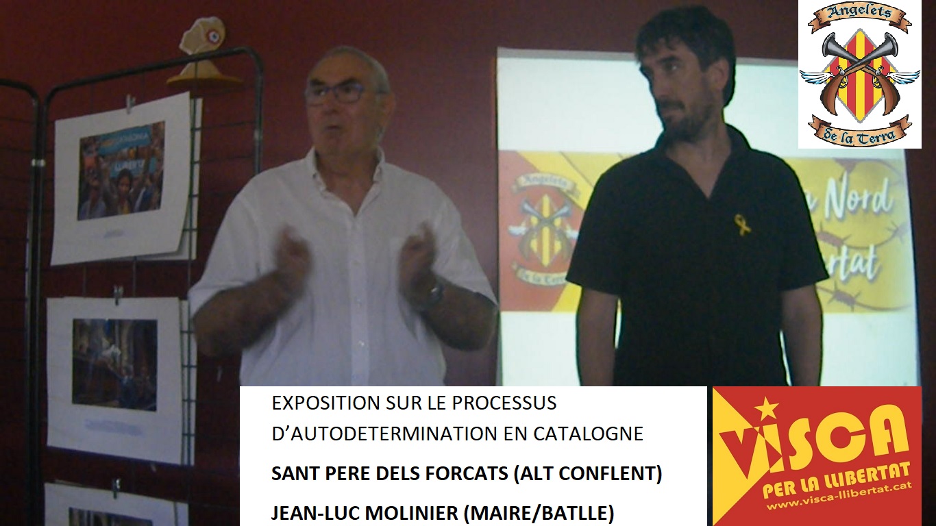 Exposició Visca per la Llibertat: debat amb el batlle de Sant Pere dels Forcats (Conflent)