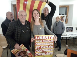 Exposició Visca per la Llibertat à Lugu di Nazza (Còrsega), en presència del batlle