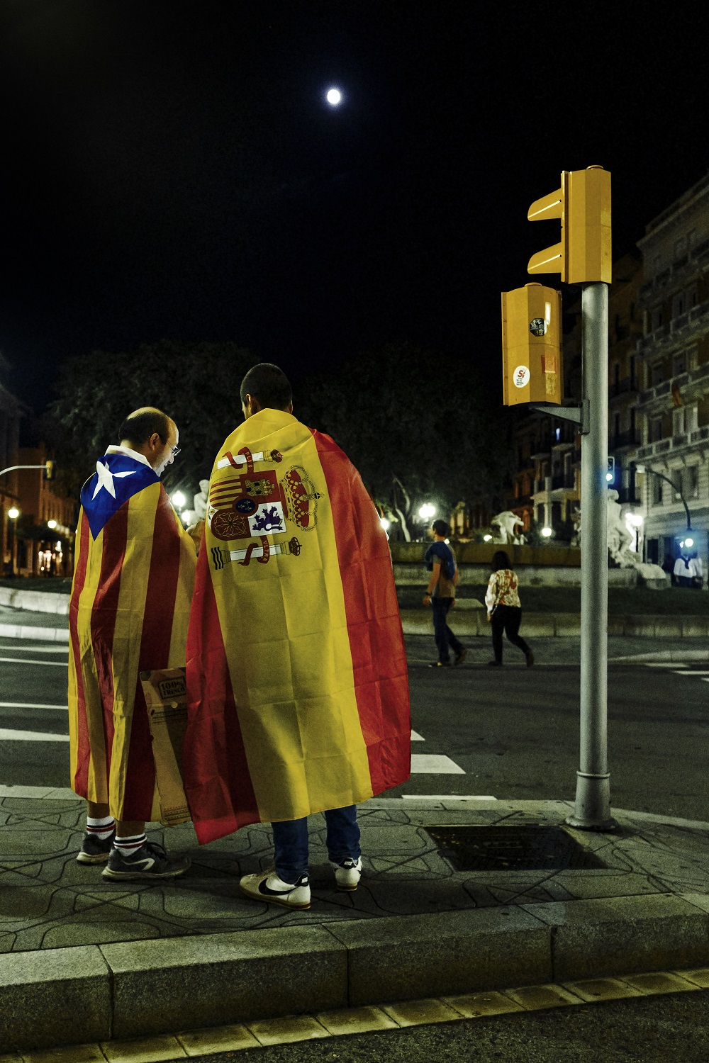 Vaga general del 3 d'octubre, després de la manifestació, Rambla Nova de Tarragona.