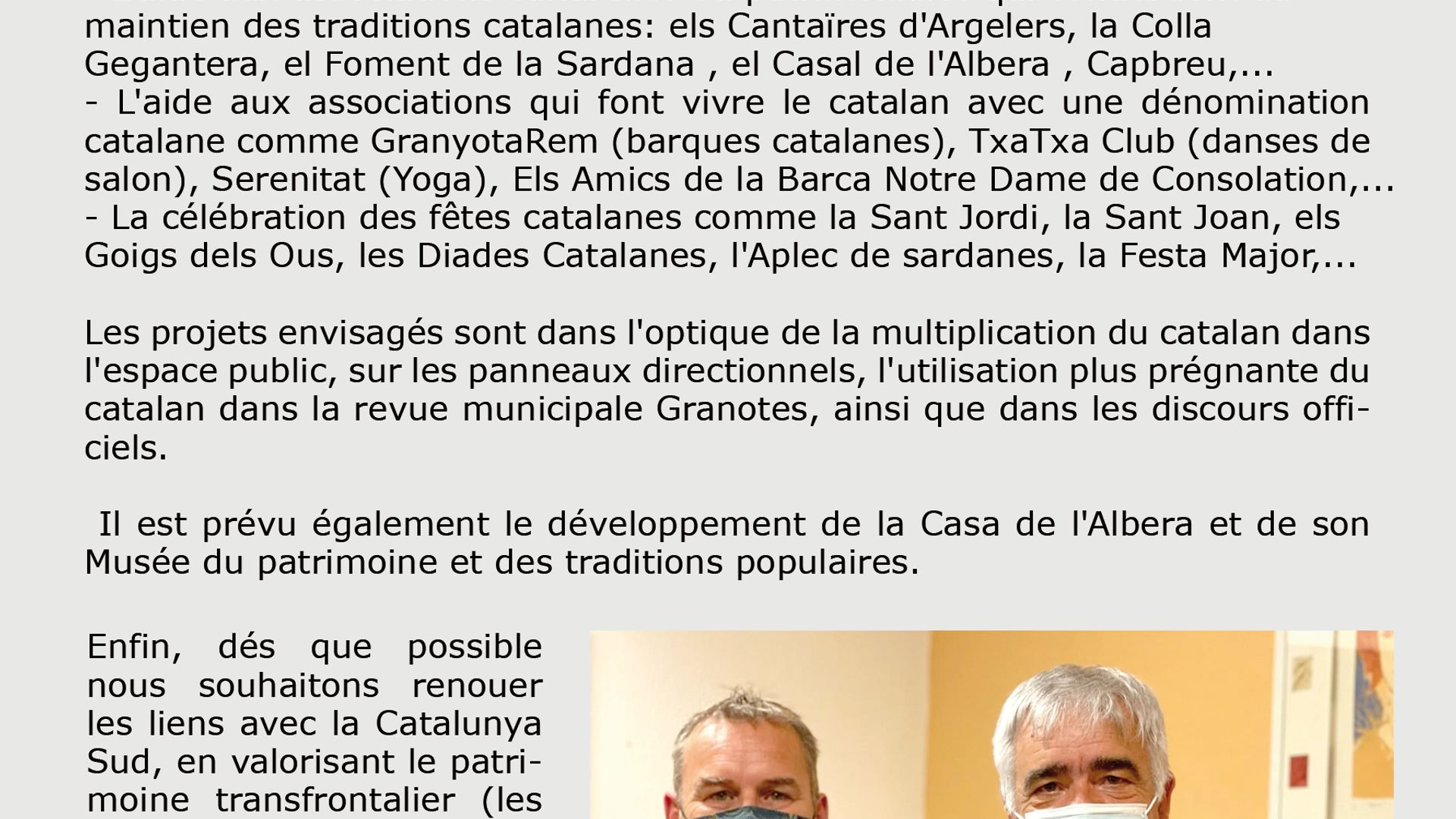 L'ajuntament d'Argelers participa al Llibre Blanc de Catalunya Nord