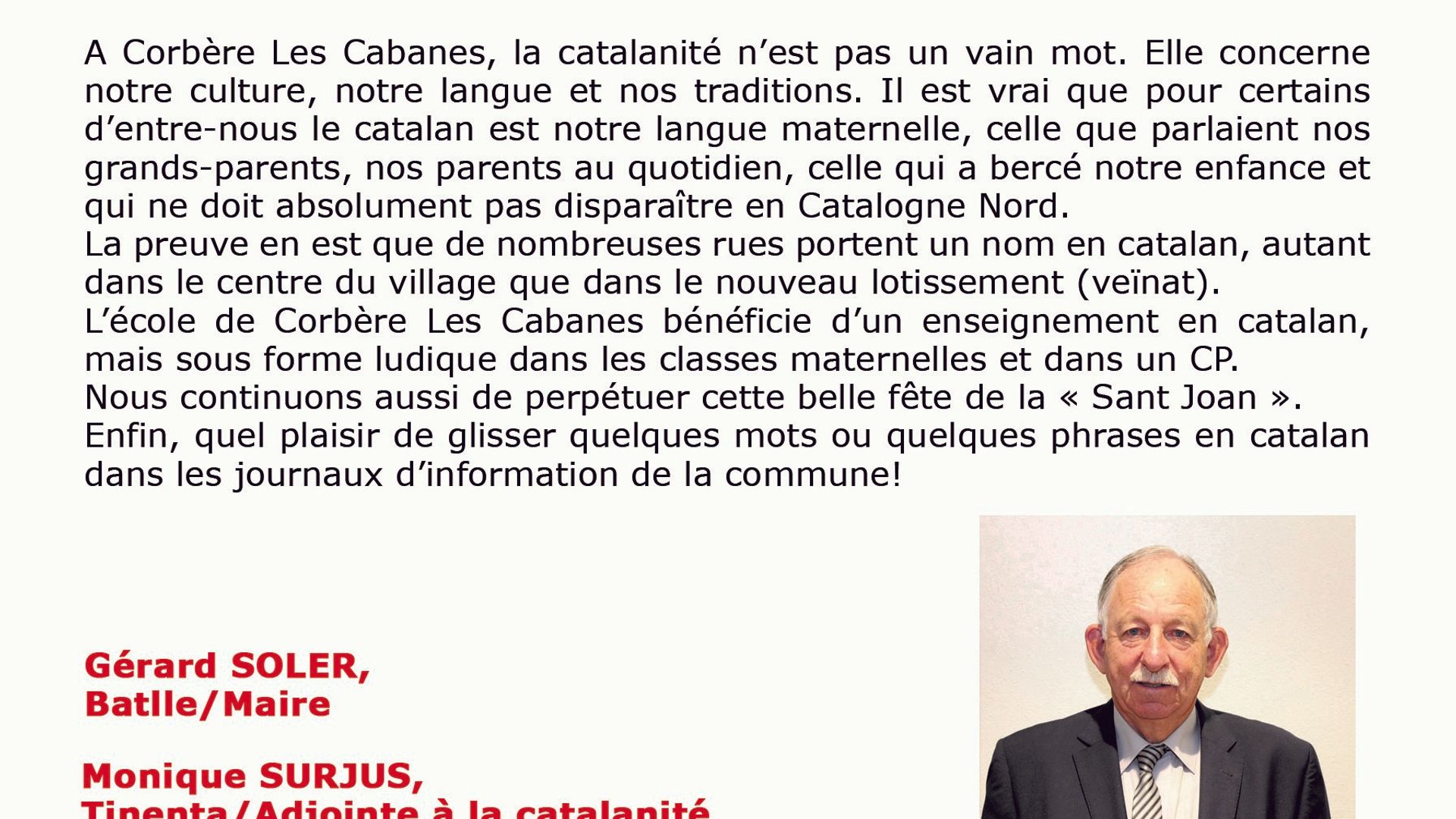 L'ajuntament de Corbera de les Cabanes participa al Llibre Blanc de Catalunya Nord