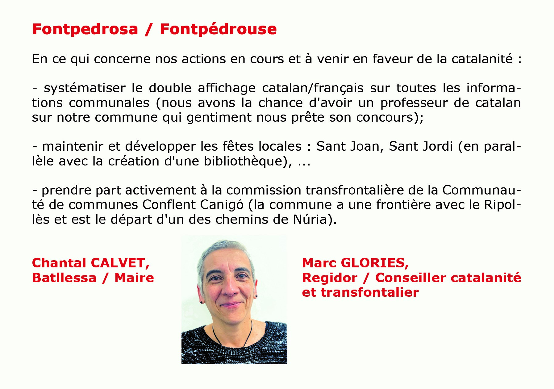 La mairie de Fontpédrouse participe au Livre Blanc de Catalogne Nord