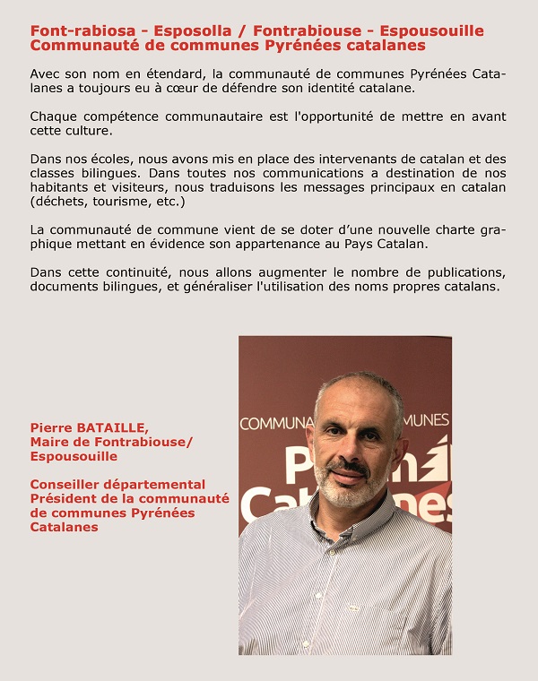 L'ajuntament de Font-rabiosa-Esposolla i la comunitat de municipis dels Pyrénées Catalanes participen al Llibre Blanc de Catalunya Nord