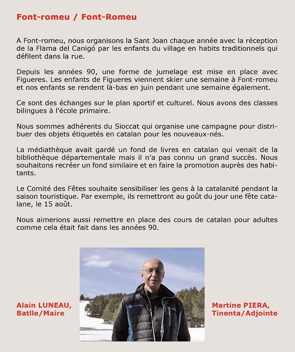 L'ajuntament de Font-romeu participa al Llibre Blanc de Catalunya Nord