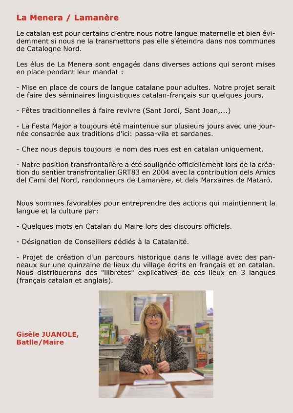 L'ajuntament de La Menera participa al Llibre Blanc de Catalunya Nord