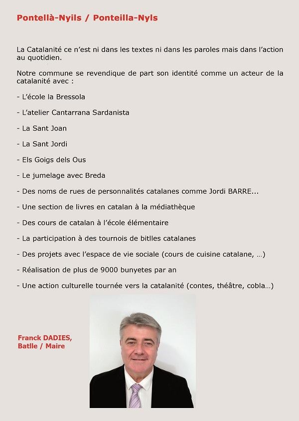 L'ajuntament de Pontèlla-Nyils participa al Llibre Blanc de Catalunya Nord