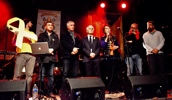 Primer "Concert per la Llibertat" a Alenyà, l'u d'abril de 2018