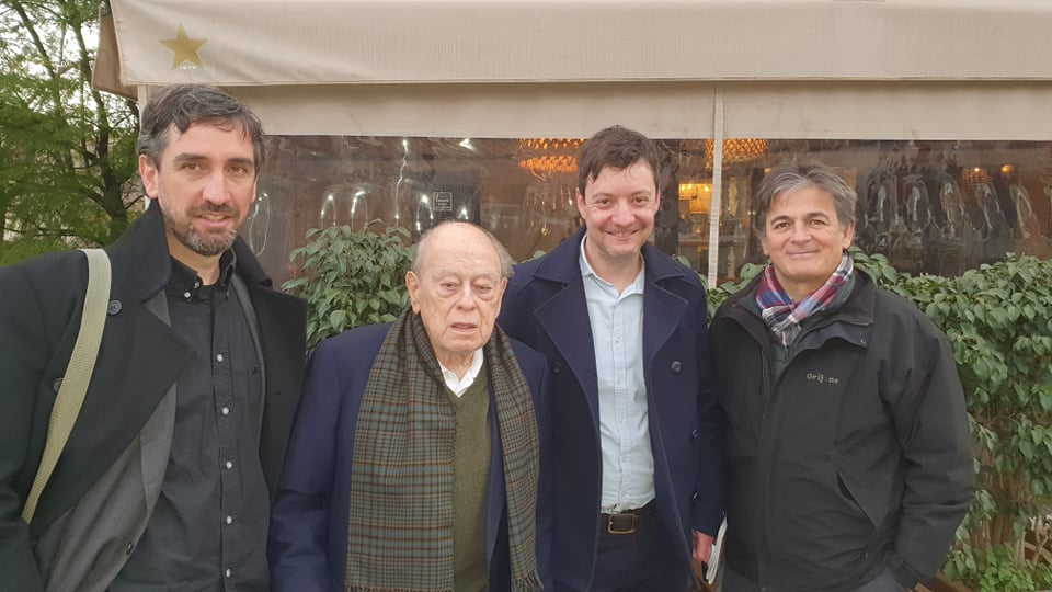Els Angelets de la Terra es reuneixen amb en Jordi Pujol, president de la Generalitat de Catalunya del 1980 al 2003