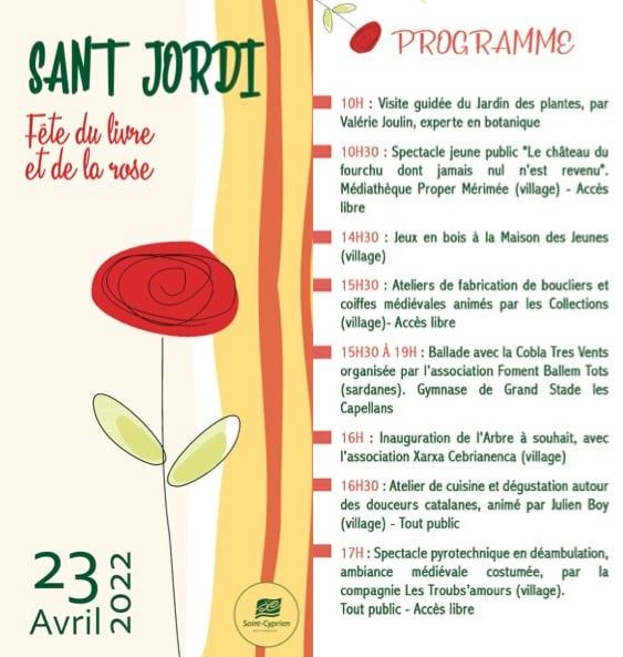 Sant Jordi 2022 a Sant Cebrià de Rosselló