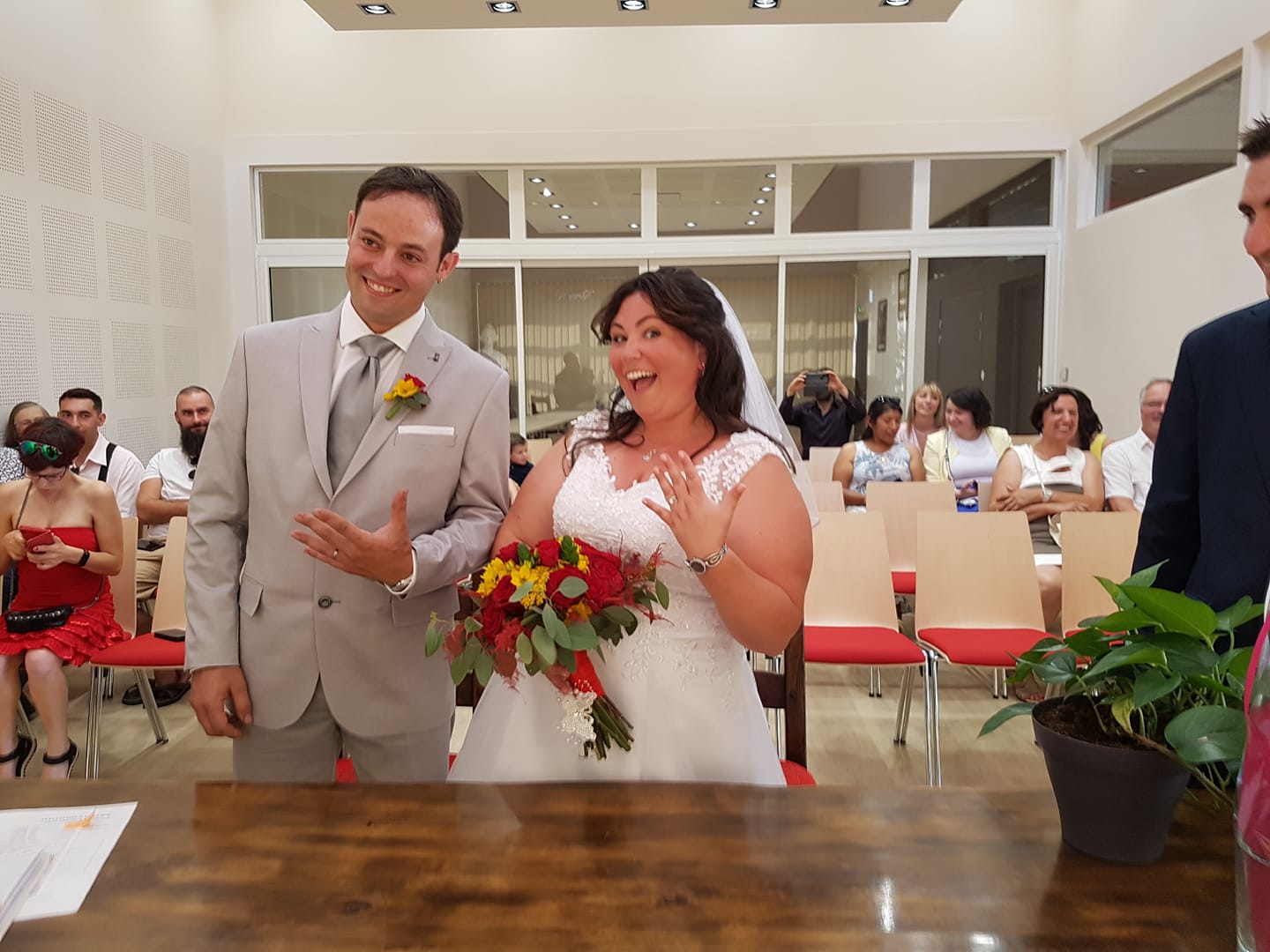 Premier mariage en catalan à Villemolaque