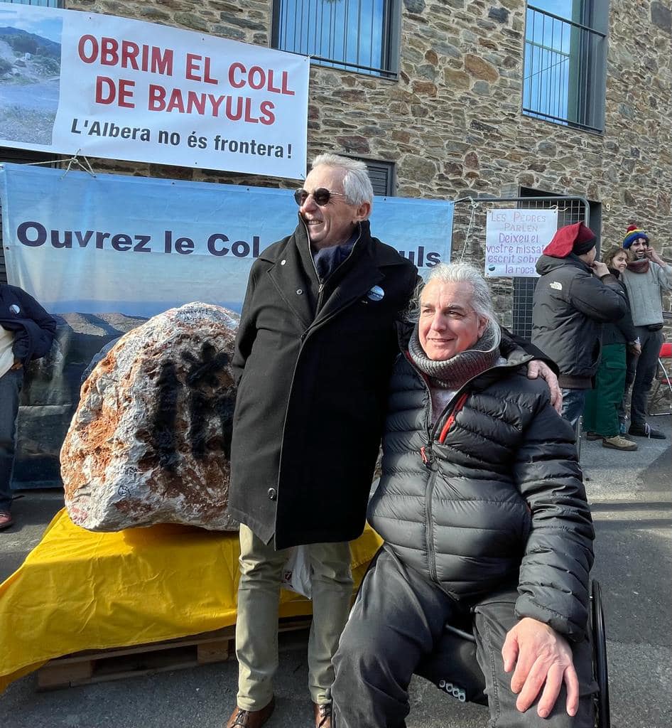 Els alcaldes de Banyuls i d'Espolla es reuneixen després de l'obertura del coll