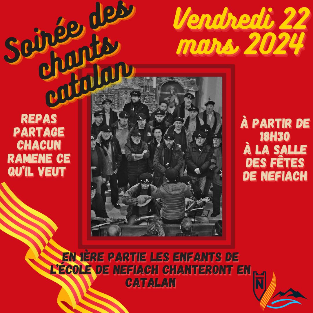Chants en catalan, danses traditionnelles avec les enfants de l'école de Nefiac et Goigs dels ous d'Illa