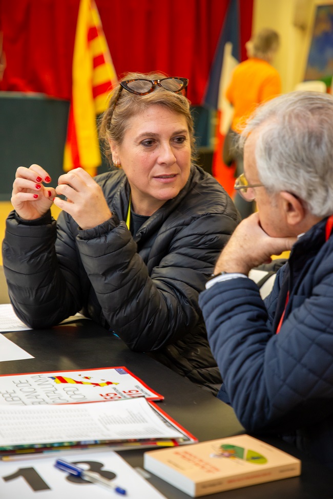 Sureda va participar a la 1a Trobada sense fronteres de municipis catalans