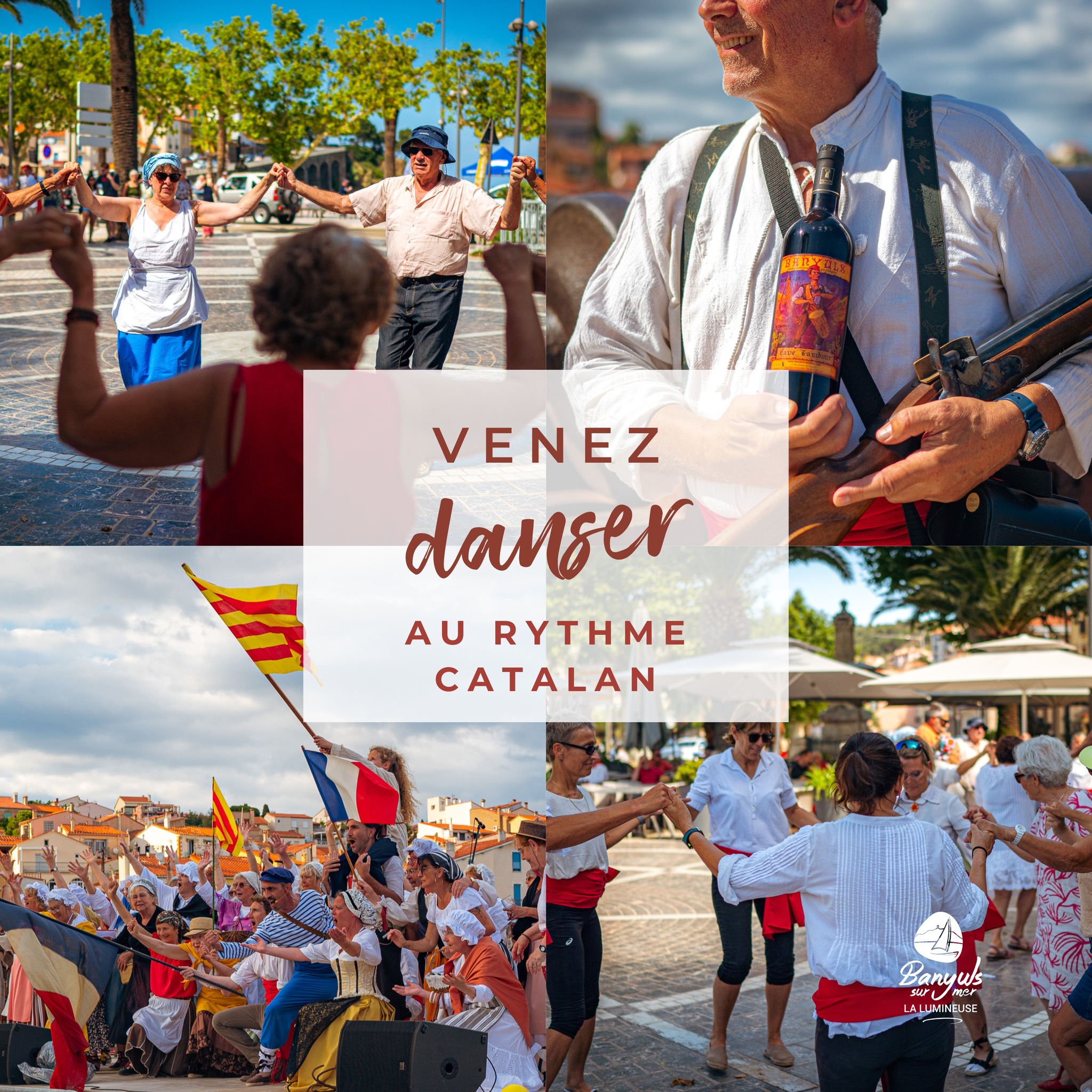 Apprendre à danser la sardane a Banyuls de la Marenda