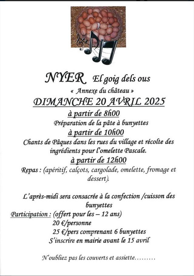 Goig dels Ous 2025 a Nyer