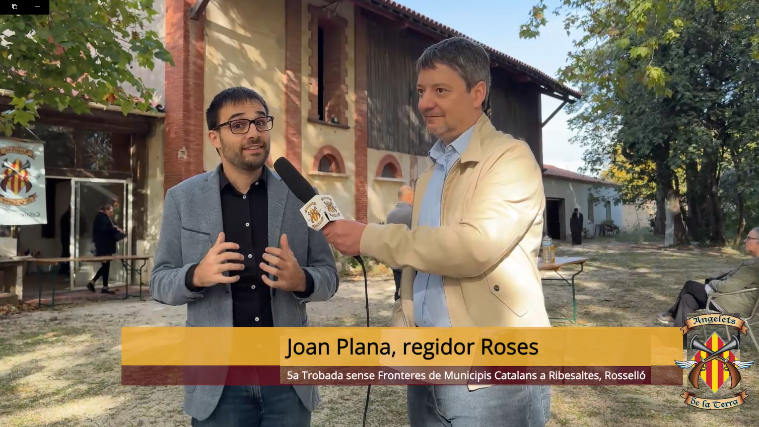Joan Plana, regidor de Roses, diputat de la diputació de Girona, durant la 5a Trobada sense Fronteres a Ribesaltes: «Som un únic país al marge que estigui dividit en dos estats diferents»