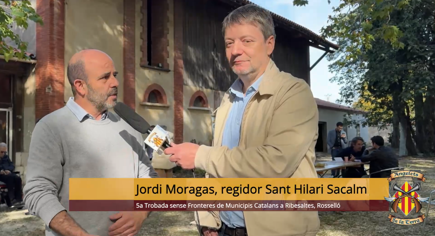 Jordi Moragas, regidor de Sant Hilari Sacalm, durant la 5a Trobada sense Fronteres a Ribesaltes: “Vam aprovar la moció dels Angelets de la Terra”