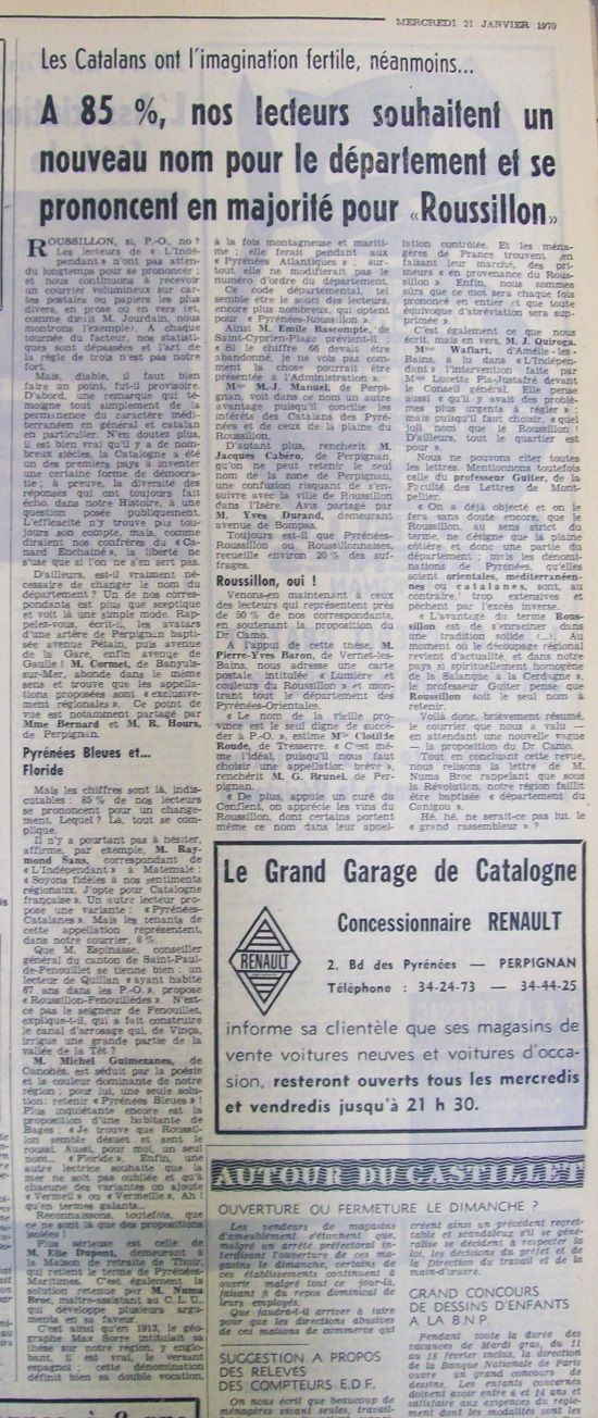 Un nou nom pel departament: un projecte de futur