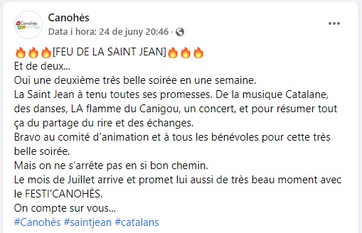 Fira d'alcaldes i tinents d'alcalde 2022 i Sant Joan : entrega del segon Llibre Blanc de Catalunya Nord a Jean-Louis Chambon (alcalde)