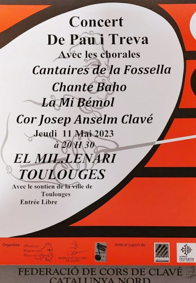 Els Angelets de la Terra al concert de la Federació de cors de clavé de Catalunya Nord