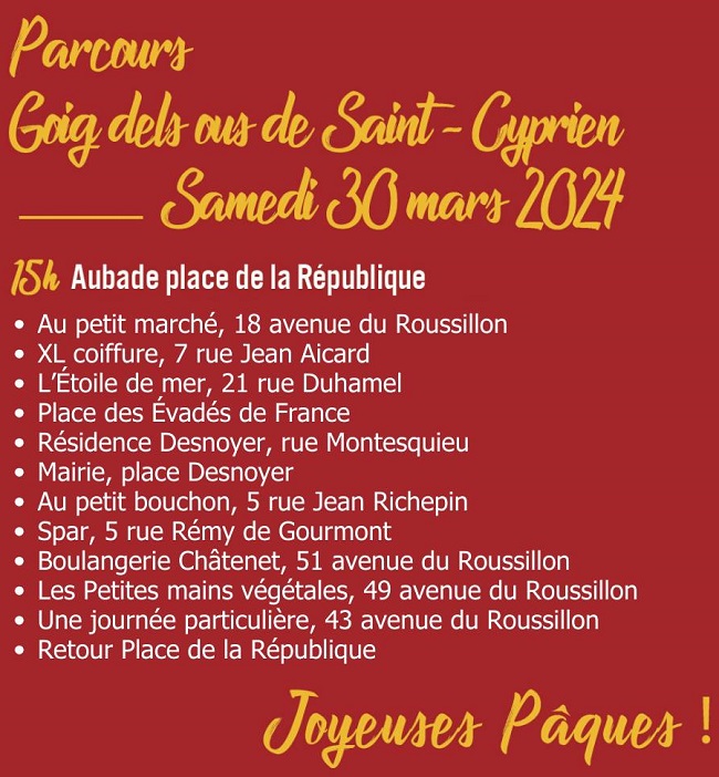 Goig dels ous 2024 a Sant Cebrià de Rosselló