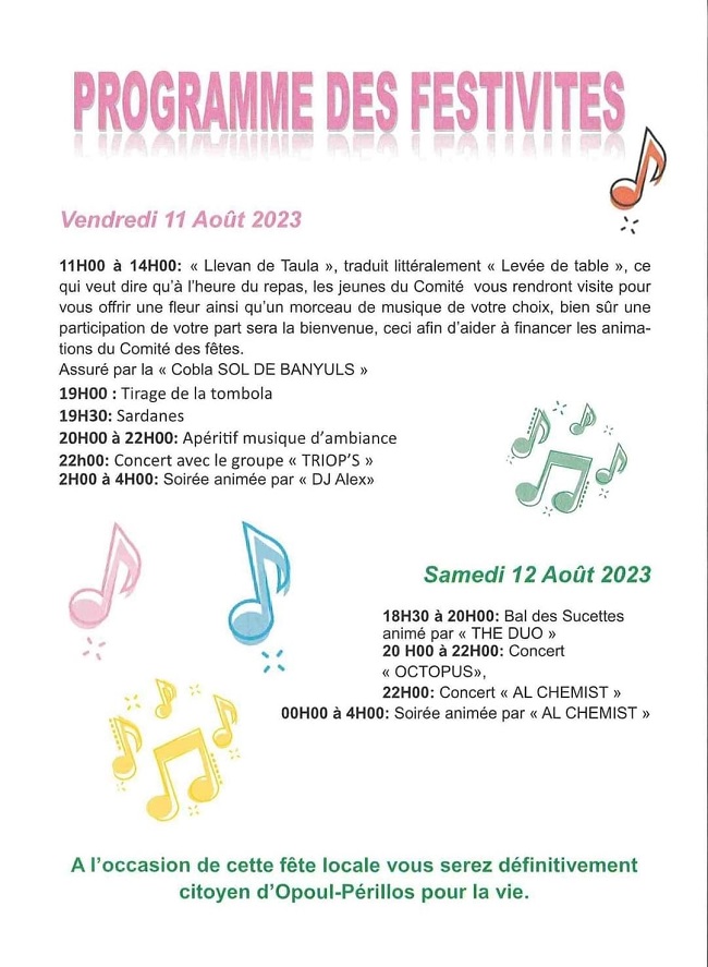 Festa Major 2023 d'Òpol i Perellós