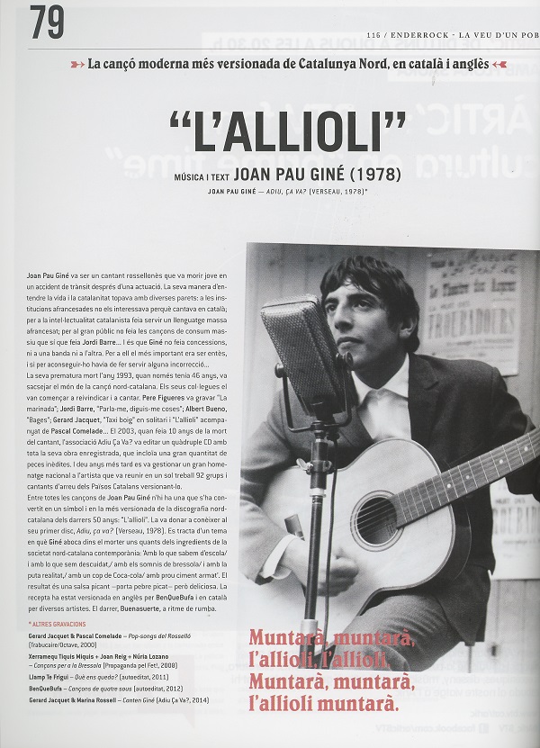 Joaquim Vilarnau parla de l'homenatge dels Angelets de la Terra a Joan Pau Giné (Enderrock, juny 2014)
