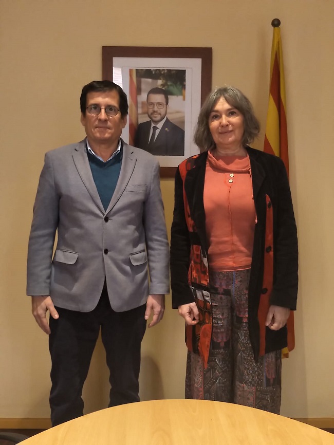 L'alcaldessa de Sant Genís de Fontanes es reuneix amb el director de la Casa de la Generalitat