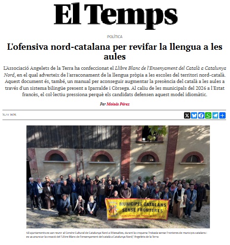 Llibre blanc de l’ensenyament del català a Catalunya Nord amb l’horitzó de tenir un territori plenament bilingüe