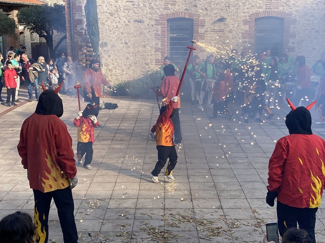 Castellers i correfoc a Sant Andreu de Sureda