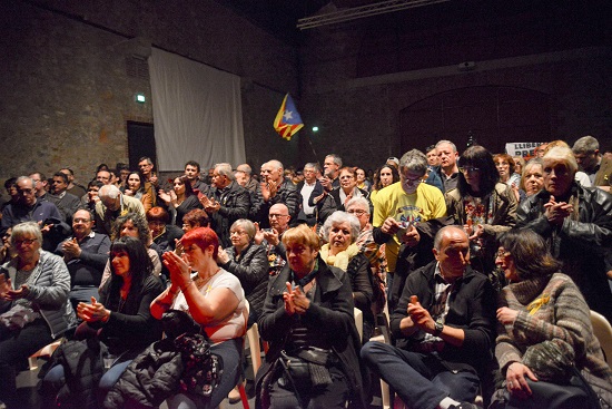 Primer "Concert per la Llibertat" a Alenyà, l'u d'abril de 2018
